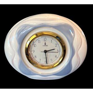 Vtg Lladro Porcelain Garland Mantel Quartz Clock 5926